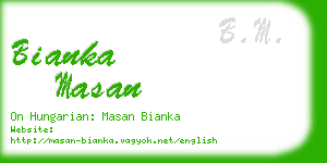 bianka masan business card